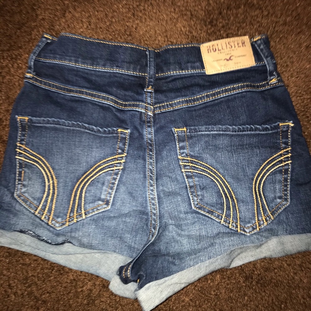 Hollister high waisted jean shorts